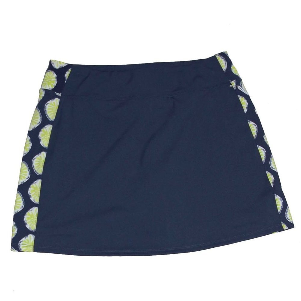 NWT Tommy Bahama Women's Upf 50 Golf Lemon Printed Panel Skort Skirt Medium M